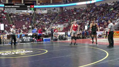 215 lbs Semifinal - Decker Bechtold, Owen J. Roberts vs Elijah Brown, Belle Vernon