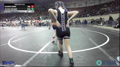 70 lbs Consi Of 4 - Alaura Lewis, Noble Takedown Club vs Aliyah Golden, Wyandotte Youth Wrestling