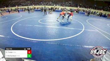 170 lbs 5th Place - Roman Fraser, High Ground Wrestling vs Turner Richardson, Tironook Wrestling