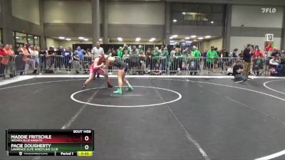145 lbs Cons. Round 1 - Pacie Dougherty, Lawrence Elite Wrestling Club vs Maddie Fritschle, Wichita Blue Knights