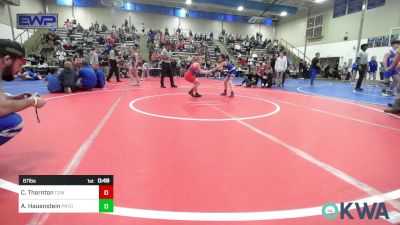 67 lbs Rr Rnd 2 - Chessley Thornton, Caney Valley Wrestling vs Acelynn Hauenstein, Pryor Tigers