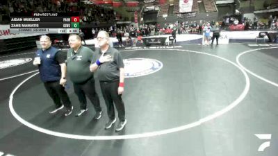 Champ. Round 1 - Aidan Mueller, Panthers Academy Of Wrestling vs Zane Maniatis, Golden State Wrestling Club