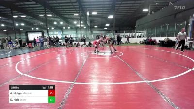 220 lbs Quarterfinal - Jaron Molgard, Red Roots Wrestling Club vs Gabriel Holt, Smittys Barn