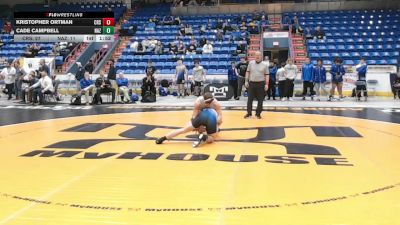 160 lbs Qtr-finals - Kristopher Ortman, Council Rock South vs Cade Campbell, Nazareth Area