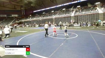 50 lbs Round Of 16 - Kasten Anderson, Kimball WC vs Knox Kafer, Matpac Wrestling ND