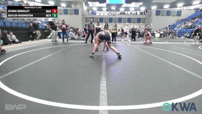 106 lbs 3rd Place - Ethen Merkley, Woodward Youth Wrestling vs Baylin Wigington, Watonga Youth Wrestling