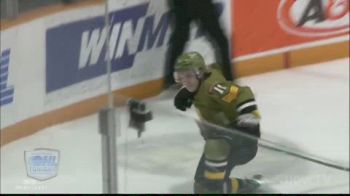 Ryder Carey Bats A Puck In Out Of Midair For Battalion
