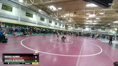 40 lbs Champ. Round 2 - Hudson Bunkowske, Westside Raider Wrestling Club vs Brooks Sombke, Dakota Boyz Wrestling Club