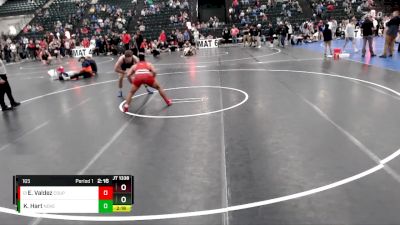 165 lbs Cons. Semi - Elijah Valdez, Colorado State University - Pueblo vs Kaden Hart, Nebraska-Kearney