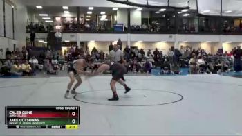 133 lbs Cons. Round 1 - Jake Cotsonas, Mount St. Joseph University vs Caleb Cline, Alma College