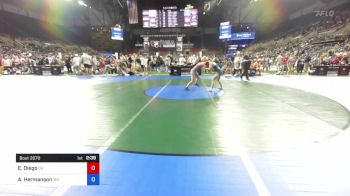 100 lbs Rnd Of 64 - Elyssa Diego, Oregon vs Amelia Hermanson, Minnesota