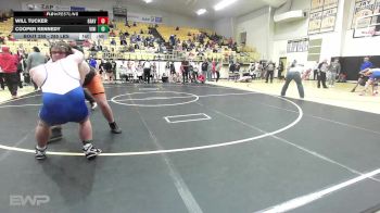 285 lbs Semifinal - Will Tucker, GRAVETTE vs Cooper Kennedy, Vinita JH