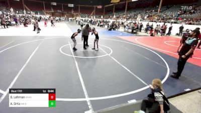 69 lbs Consolation - Gunner Lehman, Grant County Elite WC vs Andrew Ortiz, NM Beast