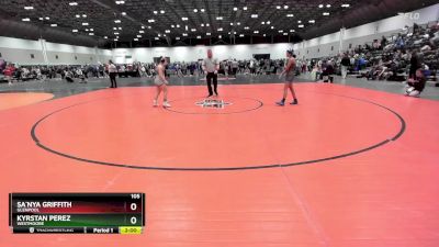 105 lbs Champ. Round 1 - Sa`nya Griffith, Glenpool vs Kyrstan Perez, Westmoore