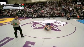 4A 165 lbs Semifinal - Kyler Swensen, Mountain Crest vs Clark Weakley, Snow Canyon