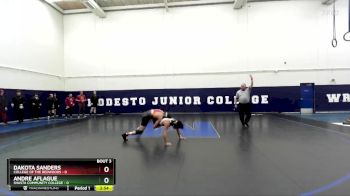 125 lbs Round 3 (3 Team) - Dakota Sanders, College Of The Redwoods vs Andre Aflague, Shasta Community College