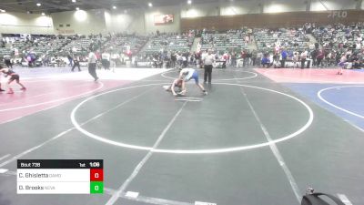 144 lbs Semifinal - Clay Ghisletta, Damonte Mustangs WC vs Darren Brooks, Nevada Elite