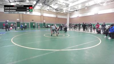 144 lbs Cons. Round 5 - Tyler Higashi, Schurr vs Lucas Wozniak, Norco