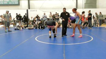 71 lbs Rr Rnd 7 - Adelynn McKenzie, Lady Warriors United - W vs Daniella Papia, Virginia Team Predator - W