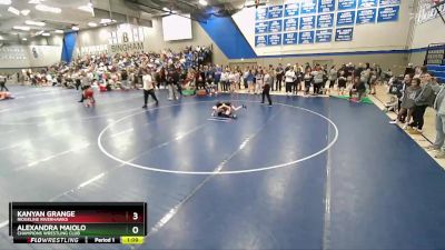 72 lbs Quarterfinal - Kanyan Grange, Ridgeline Riverhawks vs Alexandra Maiolo, Champions Wrestling Club