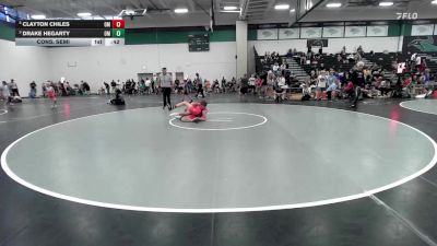 126 lbs Cons. Semi - Clayton Chiles, Open Mats vs Drake Hegarty, Open Mats