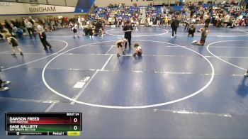 50 lbs Quarterfinal - Sage Balliett, Roy Wrestling Club vs Dawson Freed, Team Prestige