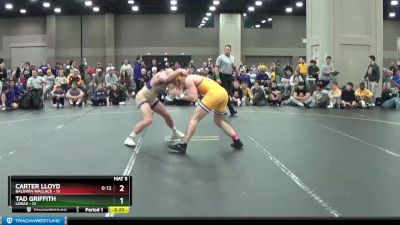 174 lbs Placement Matches (16 Team) - Tad Griffith, Loras vs Carter Lloyd, Baldwin Wallace