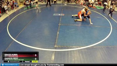 95 lbs Round 1 - Gracie Huber, Delta Wrestling Club vs Madison Remy, Fruita Wildcat Wrestling Club