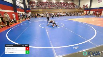 70 lbs Semifinal - Landon Sabourin, Catoosa Youth Wrestling vs Manny Payne Jr, Pin-King All Stars