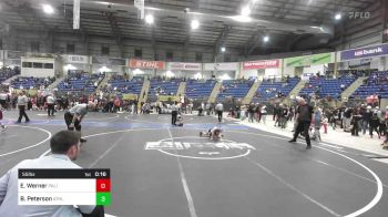 55 lbs 3rd Place - Eli Werner, Palisade Little Dawgs vs Brax Peterson, Athlos Wrestling