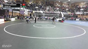 120 lbs Cons. Round 2 - Justin Ott, Pomona-West Franklin HS vs Hayden Rathgeber, Anthony/Harper-Chaparral HS