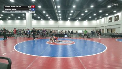 113 lbs Cons. Semis - Chase Wolgamuth, Alpha vs Harley Mann, Virginia Team Predator