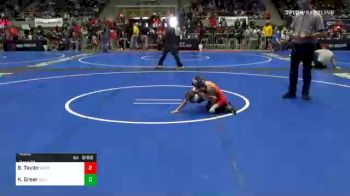 43 lbs Quarterfinal - Brock Taylor, Quest vs Kross Greer, Salina WC