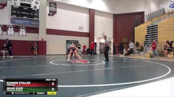 105 lbs Round 2 - Summer Stoller, Frontier vs Simar Kaur, Franklin Central