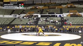 165 lbs 1st Place Match - Maxx Mayfield, Missouri vs Marcus Espinoza-Owens, South Dakota State