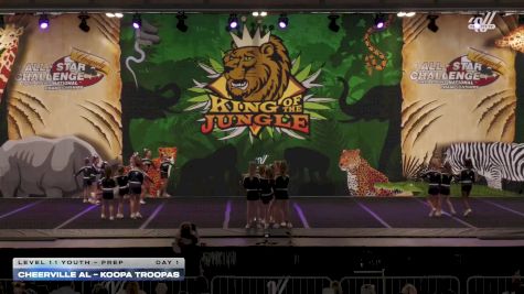 CheerVille AL - Koopa Troopas [2025 L1.1 Youth - PREP Day 1] 2025 ASC King of the Jungle Nashville Showdown