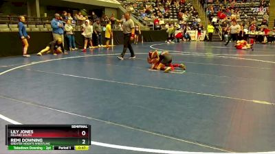 82 lbs Semifinal - Remi Downing, Greater Heights Wrestling vs Lily Jones, Millard South