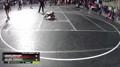 95 lbs Quarterfinal - Ledger Bernasek, Pioneer Wrestling Club vs Holden Townsley, Powerhouse Wrestling Club