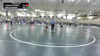 90 lbs 1st Place Match - Thaddeus Yacopino, Rabbit Wrestling Club vs Jericho Shearon, Blackman Wrestling Club