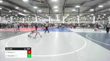 53 lbs Consi Of 8 #2 - Jaxon Devaul, Pikes Peak Warriors vs Zeke Brockett, Unattached