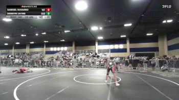 130 lbs Final - Samuel Navarro, Vista Wrestling vs Demetri Jayme, Gold Rush Wr Ac