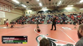 59 lbs Quarterfinal - Courage Cesmat, Snoqualmie Valley Wrestling Club vs Robert Dentel, Oregon City Kids Club