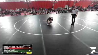 77 lbs Cons. Round 3 - Brexley Heisz-Polensky, Wisconsin vs Caleb Weaver, Demolition Wrestling Club