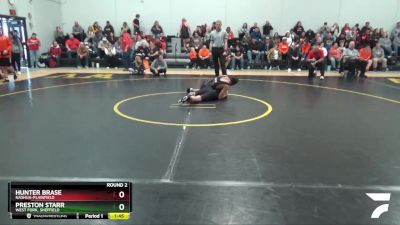 JV-8 lbs Round 2 - Preston Starr, West Fork, Sheffield vs Hunter Brase, Nashua-Plainfield