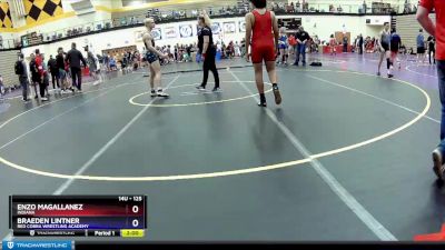 125 lbs Champ. Round 1 - Enzo Magallanez, Indiana vs Braeden Lintner, Red Cobra Wrestling Academy