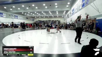 110 lbs Cons. Round 2 - Emily Nguyen, Fountain Valley High School vs Anahi Sanchez, Madera Grapplers