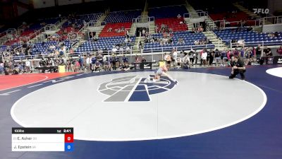 100 lbs Cons 16 #1 - Eily Asher, OR vs Jordan Epstein, GA