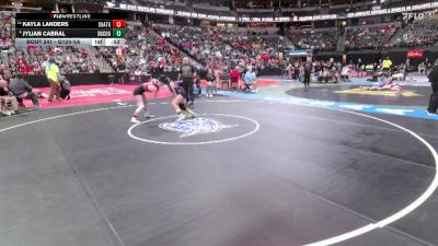 G120-5A Cons. Round 2 - Kayla Landers, Chatfield Girls vs Jylian Cabral, Douglas County Girls