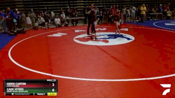 43 lbs Cons. Round 1 - Malakai Ojeda, Gladiator Wrestling Academy vs Kashtyn Grant, Torrington Wrestling Club