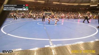 55 lbs Consi Of 8 #1 - Brooklyn McLeod, Bison Takedown Club vs Taylee Thomas, Blackops